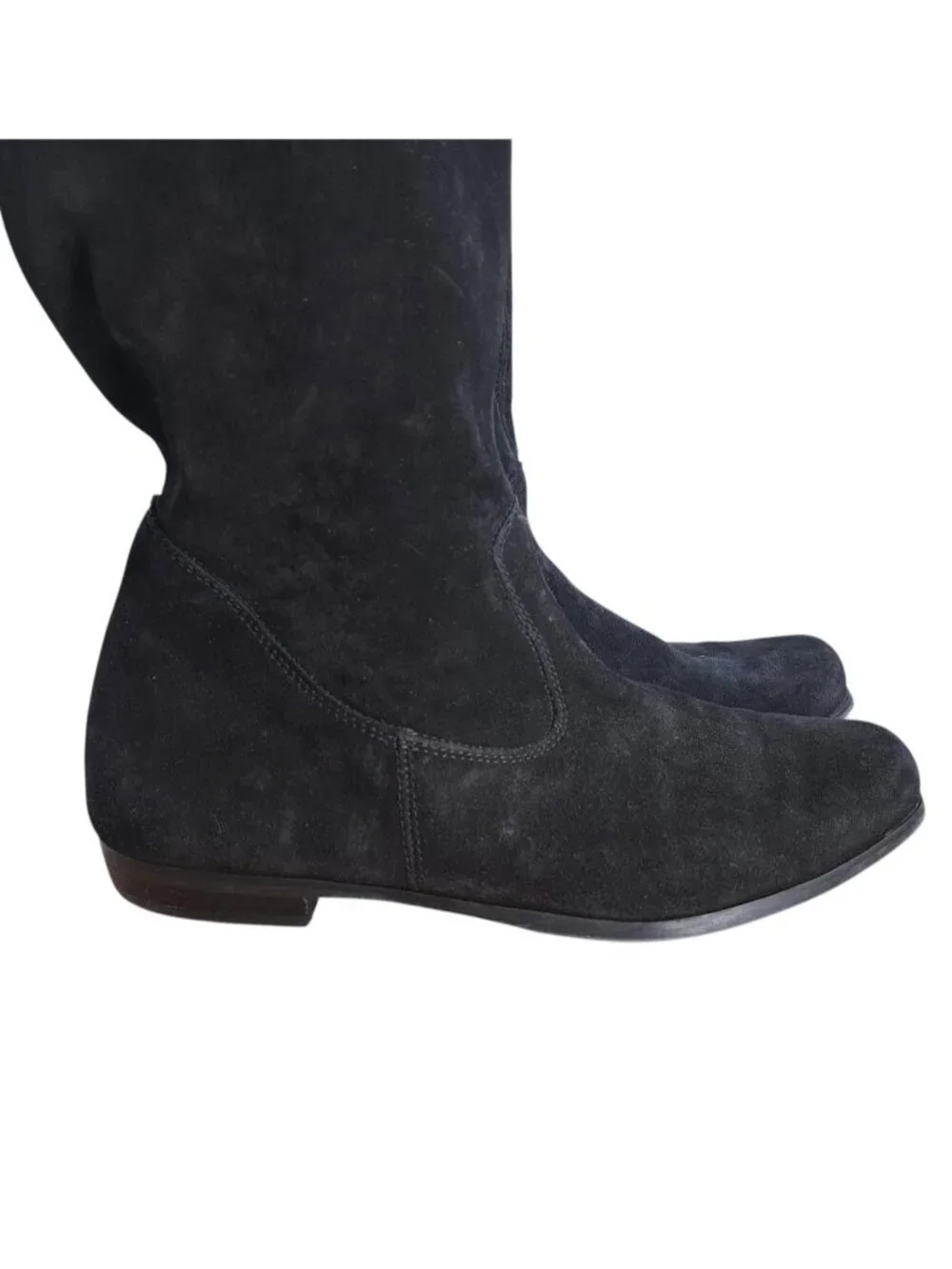 Paul Green Pull On Suede Over the Knee Riding Boots Size UK 6.5 US 9 Goth Pirate